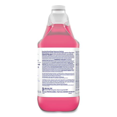 Image of Clean Quick® 07535 Broad Range Quaternary Sanitizer, Sweet Scent, 1 Gal Bottle, 3/carton