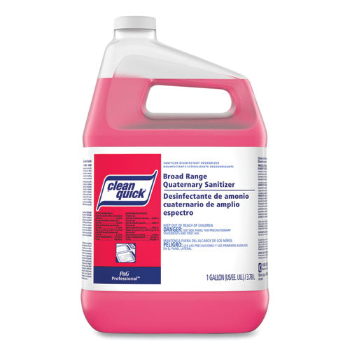 Image of Clean Quick® 07535 Broad Range Quaternary Sanitizer, Sweet Scent, 1 Gal Bottle, 3/carton