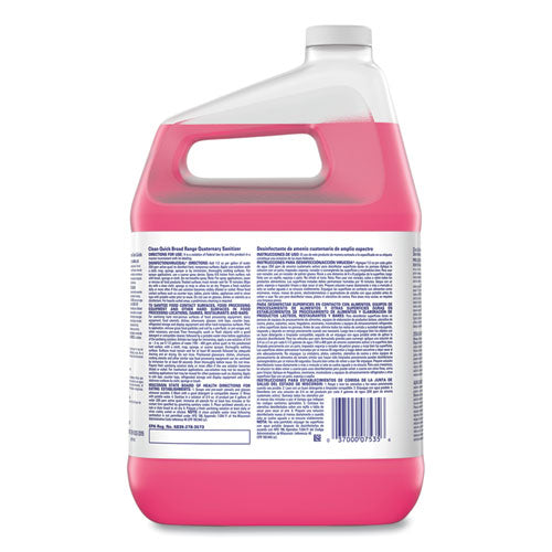 Image of Clean Quick® 07535 Broad Range Quaternary Sanitizer, Sweet Scent, 1 Gal Bottle, 3/carton