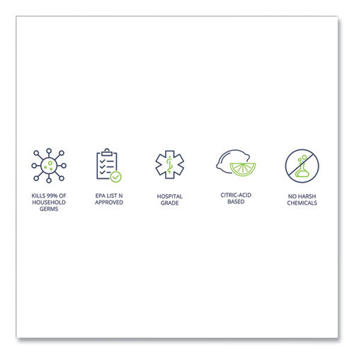 Image of Wexford Labs 3130B400DCT CleanCide Disinfecting Wipes, 1-Ply, 8 x 5.5, Fresh Scent, White, 400/Tub, 4 Tubs/Carton