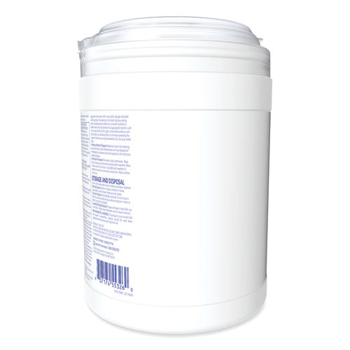 Image of Diversey 101105152 Oxivir TB Disinfectant Wipes, 6 x 6.9, Characteristic Scent, White, 160/Canister, 4 Canisters/Carton