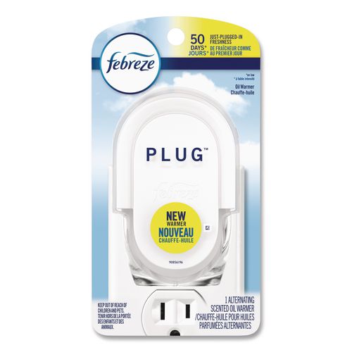 Image of Febreze® 68232 Plug Air Freshener Warmer, 2.5" X 3" X 4", Off White, 4/carton