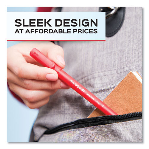 Image of Paper Mate® 2124513 Write Bros. Ballpoint Pen, Stick, Bold 1.2 Mm, Blue Ink, Blue Barrel, Dozen