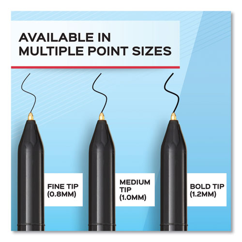 Image of Paper Mate® 2124520 Write Bros. Ballpoint Pen, Stick, Bold 1.2 Mm, Black Ink, Black Barrel, Dozen