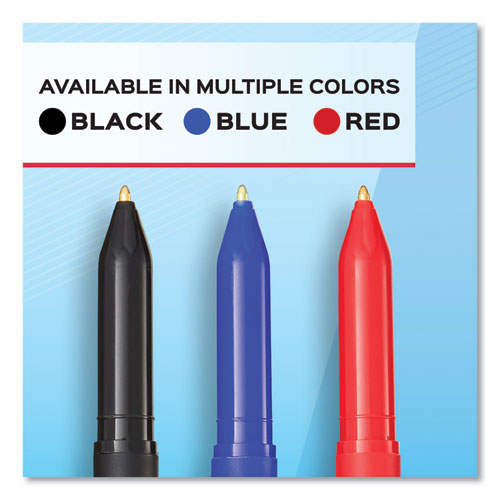 Image of Paper Mate® 2124520 Write Bros. Ballpoint Pen, Stick, Bold 1.2 Mm, Black Ink, Black Barrel, Dozen