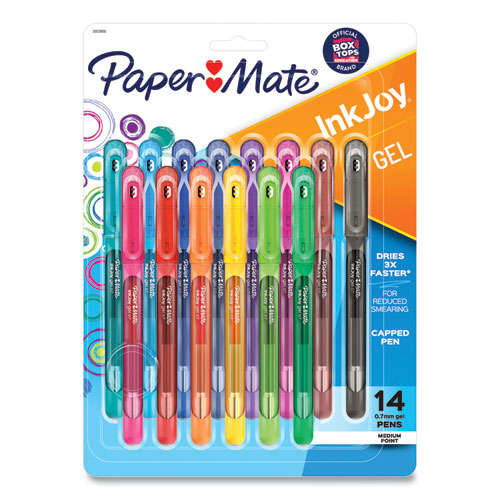 Image of Paper Mate® 2023009 Inkjoy Gel Pen, Stick, Medium 0.7 Mm, Assorted Ink And Barrel Colors, 14/pack