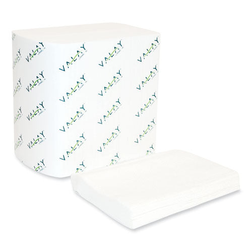 Image of Morcon Tissue 4545VN Valay Interfolded Napkins, 1-Ply, White, 6.5 X 8.25, 6,000/carton