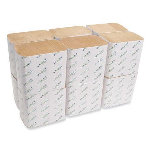 Image of Morcon Tissue 5000VN Valay Interfolded Napkins, 2-Ply, 6.5 X 8.25, Kraft, 6,000/carton
