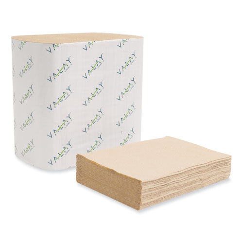 Image of Morcon Tissue 5000VN Valay Interfolded Napkins, 2-Ply, 6.5 X 8.25, Kraft, 6,000/carton