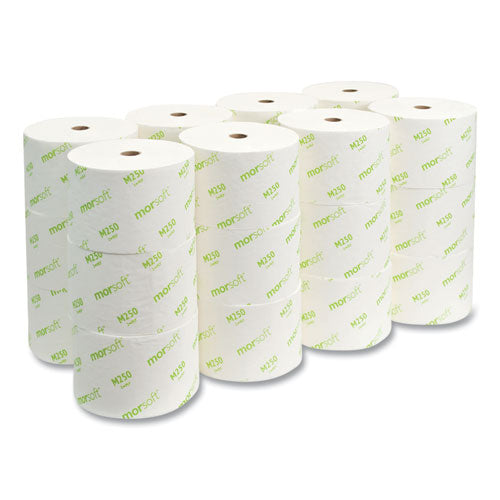 Image of Morcon Tissue M250 Small Core Bath Tissue, Septic Safe, 2-Ply, White, 1,250 Sheets/Roll, 24 Rolls/Carton