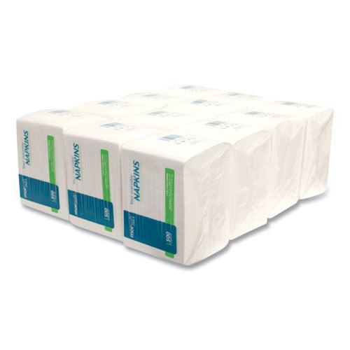 Image of Morcon Tissue L12500 Morsoft 1/4 Fold Lunch Napkins, 1-Ply, 11.8 x 11.8, White, 6,000/Carton