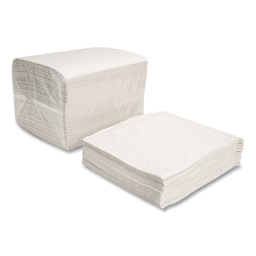 Image of Morcon Tissue 1717 Morsoft Dinner Napkins, 1-Ply, 16 x 16, White, 250/Pack, 12 Packs/Carton