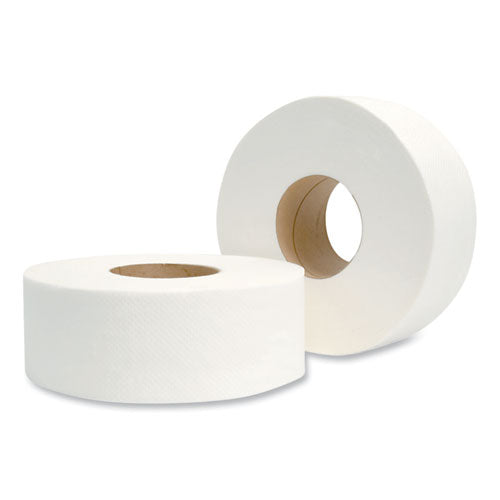 Image of Morcon Tissue 129X Jumbo Bath Tissue, Septic Safe, 2-Ply, 3.3" x 500 ft, White, 12 Rolls/Carton