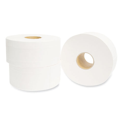 Image of Morcon Tissue VT110 Valay Mini Jumbo Bath Tissue, Septic Safe, 2-Ply, 3.25" x 750 ft, White, 12 Rolls/Carton