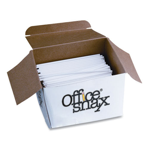 Image of Office Snax® STR5 Plastic Stir Sticks, 5", White, 1,000/box