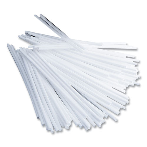 Image of Office Snax® STR5 Plastic Stir Sticks, 5", White, 1,000/box