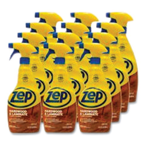 Image of Zep Commercial® ZUHLF32 Hardwood And Laminate Cleaner, 32 Oz Spray Bottle, 12/carton