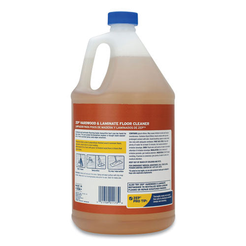 Image of Zep Commercial® ZUHLF128 Hardwood And Laminate Cleaner, Fresh Scent, 1 Gal, 4/carton