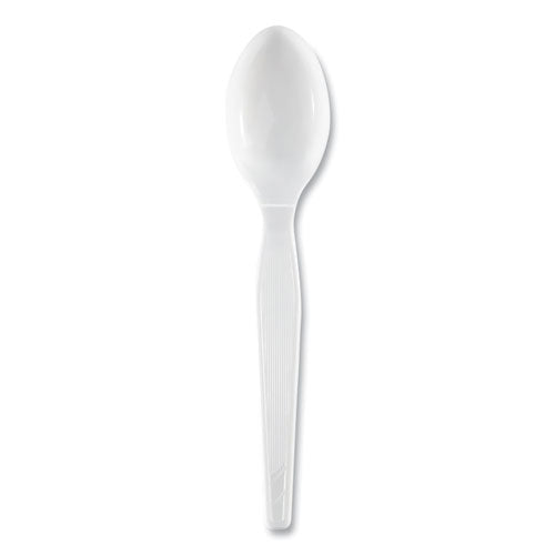 Image of Dixie® TH217 Plastic Cutlery, Heavyweight Spoon, White, 1,000/Carton