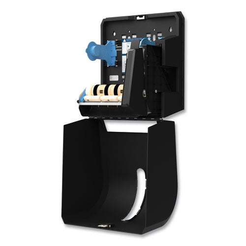 Image of Georgia Pacific® Professional 54338A Hygienic Push-Paddle Roll Towel Dispenser, 13 X 10 X 14.4, Black