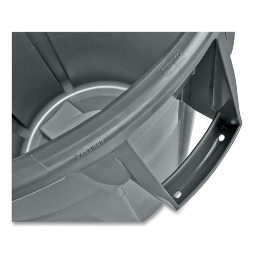 Image of Rubbermaid® Commercial FG264360GRAY Vented Round Brute Container, 44 gal., Plastic, Gray