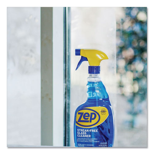 Image of Zep Commercial® ZU112032 Streak-Free Glass Cleaner, Pleasant Scent, 32 Oz Spray Bottle