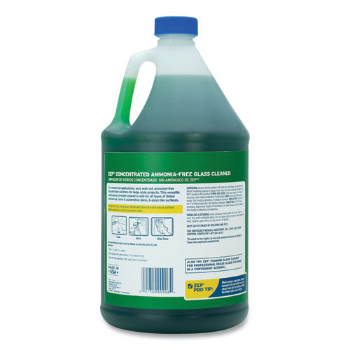 Image of Zep Commercial® ZU1052128 Ammonia-Free Glass Cleaner, Pleasant Scent, 1 Gal Bottle, 4/carton