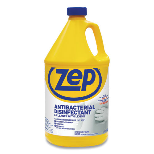 Image of Zep CommercialÂ® Antibacterial Disinfectant, Lemon Scent, 1 Gal, 4/carton