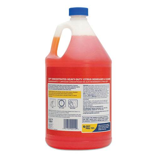 Image of Zep Commercial® ZUCIT128 Cleaner And Degreaser, 1 Gal Bottle, 4/carton