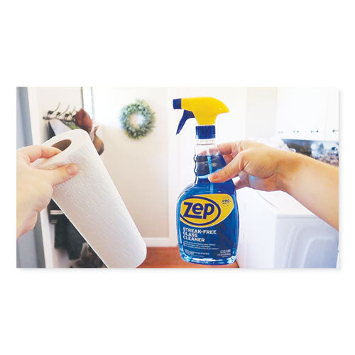 Image of Zep Commercial® ZU112032 Streak-Free Glass Cleaner, Pleasant Scent, 32 Oz Spray Bottle, 12/carton