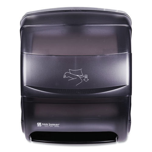 Image of San Jamar® T850TBK Integra Lever Roll Towel Dispenser, 11.5 X 11.25 X 13.5, Black Pearl
