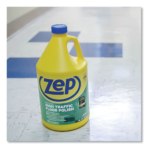 Image of Zep Commercial® ZUHTFF128 High Traffic Floor Polish, 1 Gal, 4/carton
