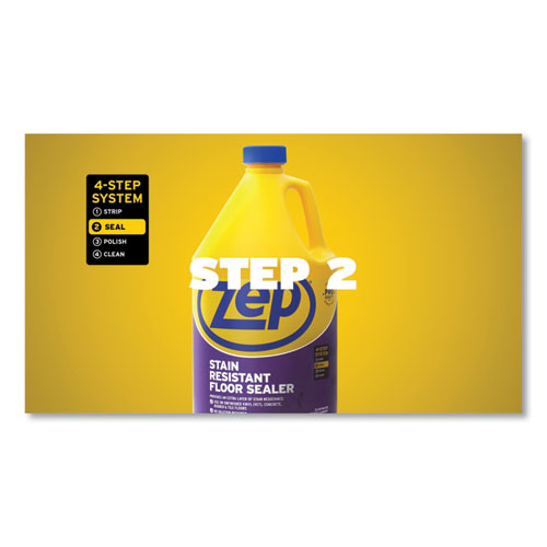 Image of Zep Commercial® ZUFSLR128 Stain Resistant Floor Sealer, Unscented, 1 Gal, 4/carton
