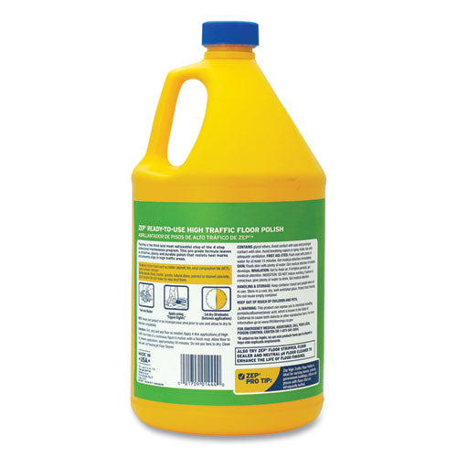 Image of Zep Commercial® ZUHTFF128 High Traffic Floor Polish, 1 Gal, 4/carton
