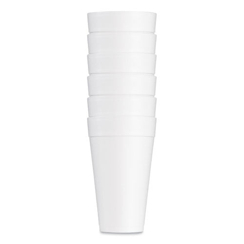Image of Dart® 32TJ32 Foam Drink Cups, 32 oz., White, 25/Bag, 20 Bags/Carton