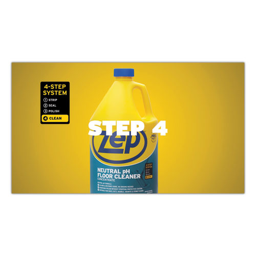Image of Zep Commercial® ZUNEUT128 Neutral Floor Cleaner, Fresh Scent, 1 Gal Bottle