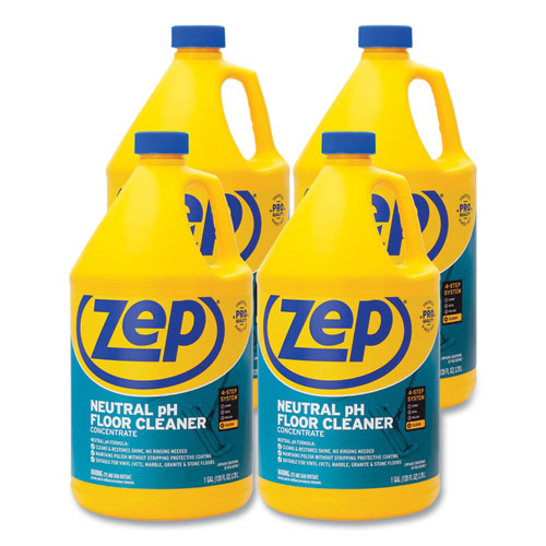 Image of Zep Commercial® ZUNEUT128 Neutral Floor Cleaner, Fresh Scent, 1 Gal, 4/carton