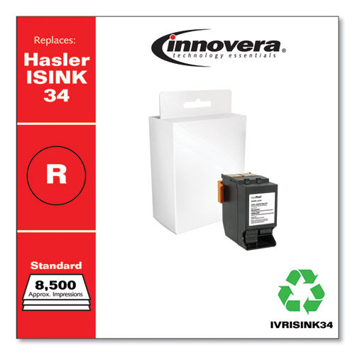 Image of Innovera® IVRISINK34 Remanufactured Red Postage Meter Ink, Replacement for ISINK34, 8,500 Page-Yield