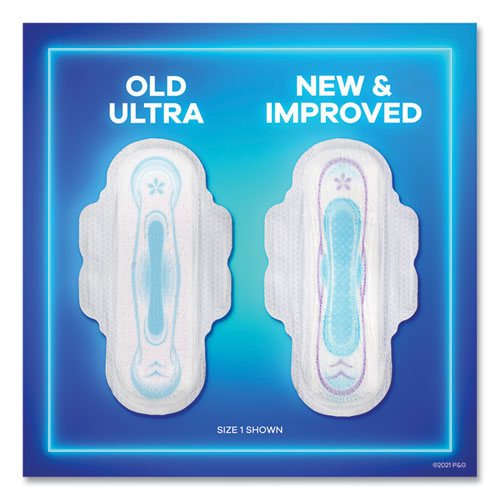 Image of Always® 97020 Ultra Thin Pads With Wings, Size 2, Long, Super Absorbent, 32/pack, 3 Packs/carton
