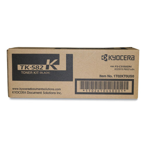 Image of Kyocera KYOTK582K Tk582k High-Yield Toner, 3,500 Page-Yield, Black