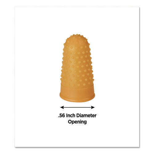Image of COSCO 098172 Fingertip Pads, Size 11, Small, Amber, 12/pack