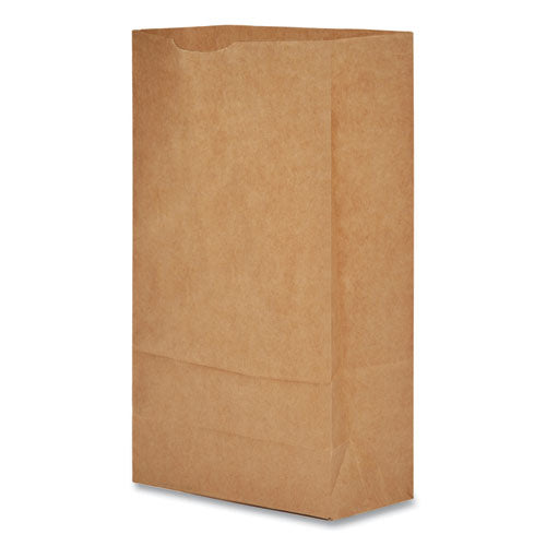 Image of Ross & Wallace Paper Products 100306500PK/BL Grocery Paper Bags, 6# Size, 35# Basis Weight, 5.88" x 3.63" x 11", Kraft, 500/Bundle