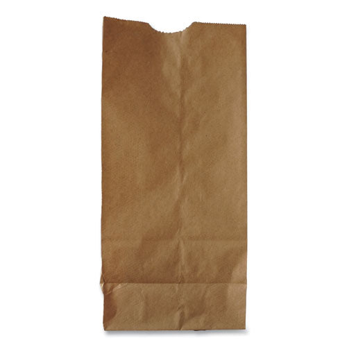 Image of Ross & Wallace Paper Products 100306500PK/BL Grocery Paper Bags, 6# Size, 35# Basis Weight, 5.88" x 3.63" x 11", Kraft, 500/Bundle