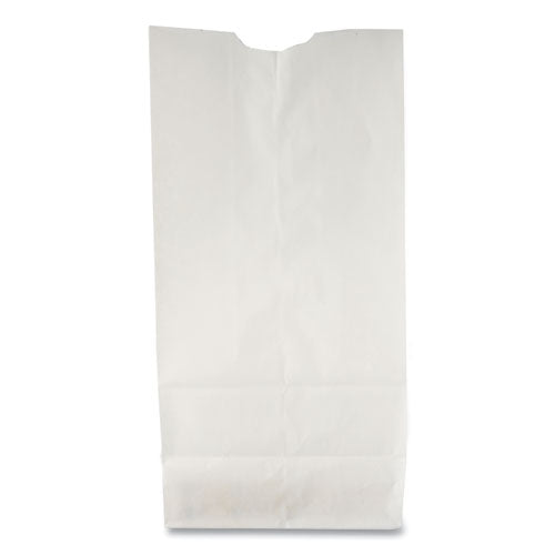 Image of Ross & Wallace Paper Products 120306500PK/BL Grocery Paper Bags, 6# Size, 35# Basis Weight, 5.88" x 3.63" x 11", White, 500/Bundle
