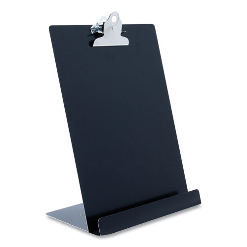 Image of Saunders 22521 Free Standing Clipboard and Tablet Stand, 1" Clip Capacity, Letter Size: Holds 8.5 x 11 Sheets, Black