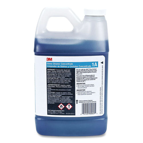 Image of 3M 70071659000 Glass Cleaner Concentrate, 2 L Bottle, 4/carton