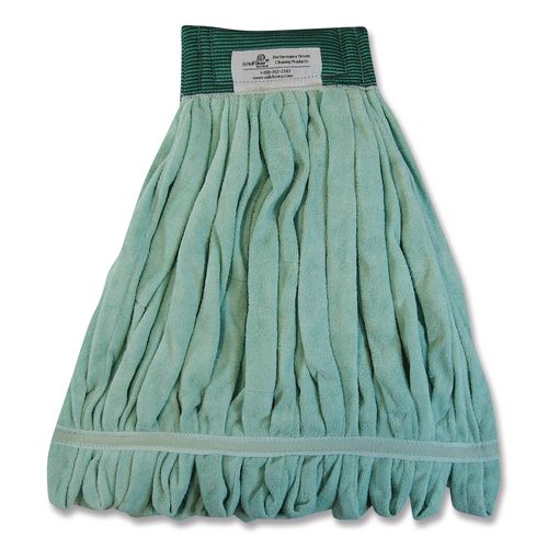 Image of O'DellÂ® Echofiber Microfiber Loop Mop, Medium, Split Microfiber, Green, 5" Green Headband