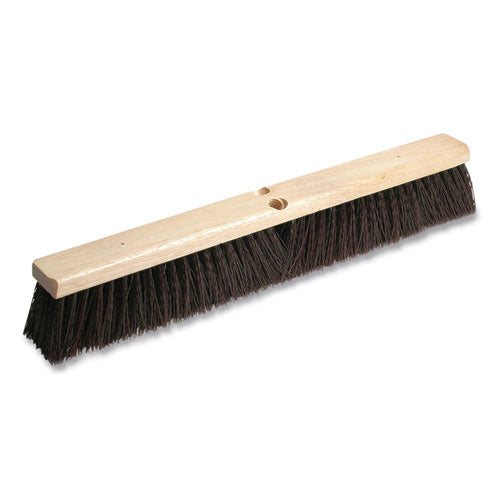 Image of O'Dell® MP24 Polypropylene Push Broom Head, 3" Maroon Bristles, 24" Brush