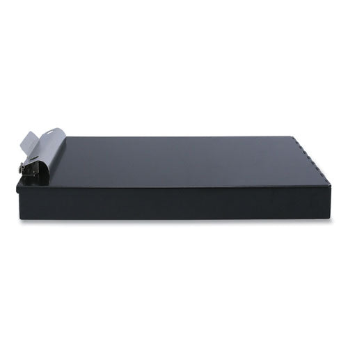 Image of Saunders 11018 Redi-Rite Aluminum Storage Clipboard, 1" Clip Capacity, Holds 8.5 x 11 Sheets, Black