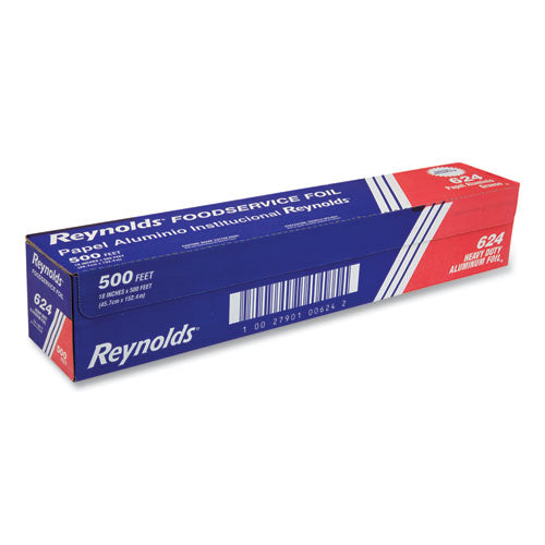 Image of Reynolds Wrap® 000000000000000624 Heavy Duty Aluminum Foil Roll, 18" x 500 ft